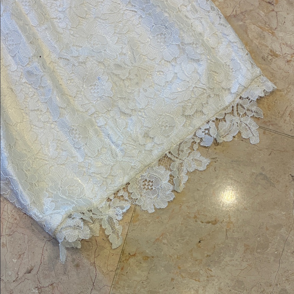 š©·Elegant White Lace Dress in great conditionš©· - Picture 4 of 4